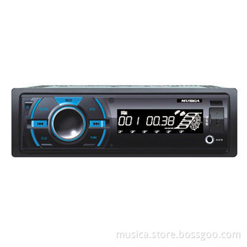 Flip down car radio with USB, SD, high power